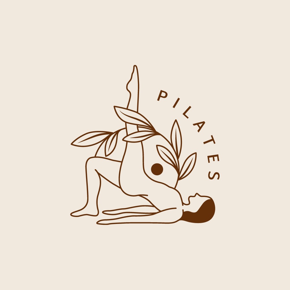 projekt graficzny logo dla kobiecego biznesu pilates