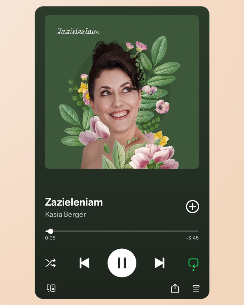 projekt graficzny płyty w stylu kolażowym